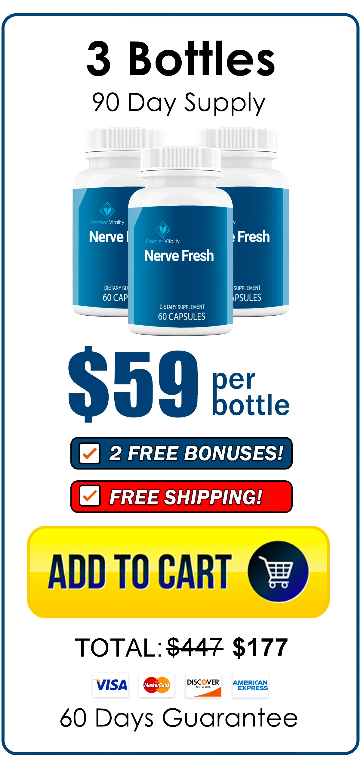 Nerve Alive™ 3 bottles pricing